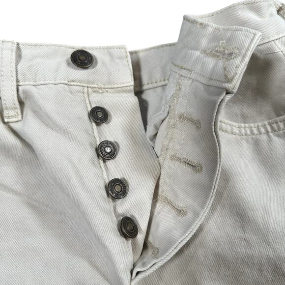 Free People Women's Lasso White Denim Shorts Size 25 $78 - Picture 7 of 10